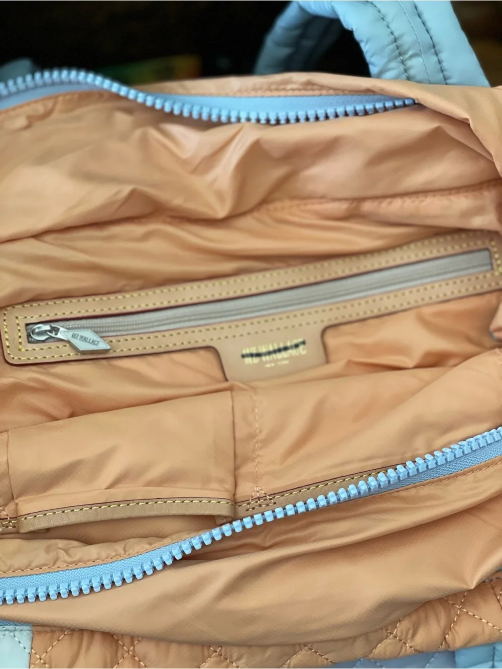 MZWALLACE medium metro tote deluxe in beautiful pastels.